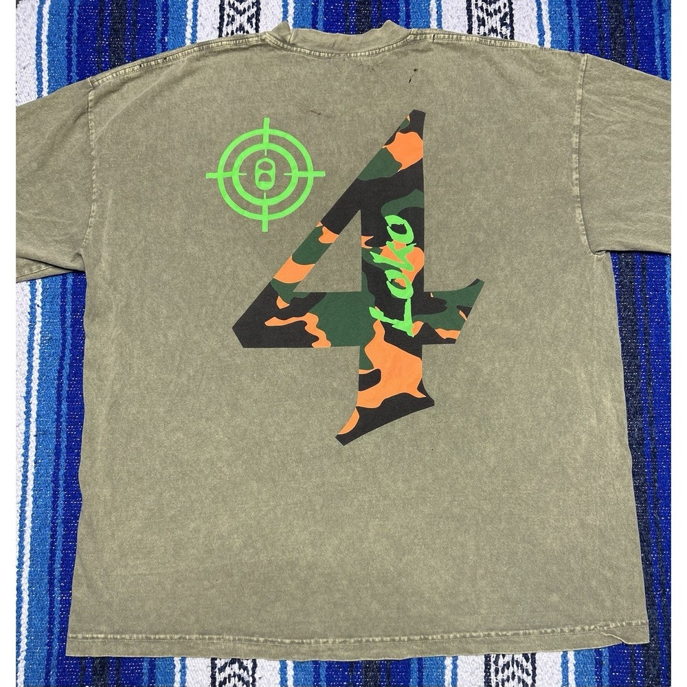 Four Loko Camo Graphic T Shirt Men's Size XL Made In USA Los Angeles Bullseye